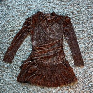 Brenda dress in bronze ruby by SABRINA MUSAYEV